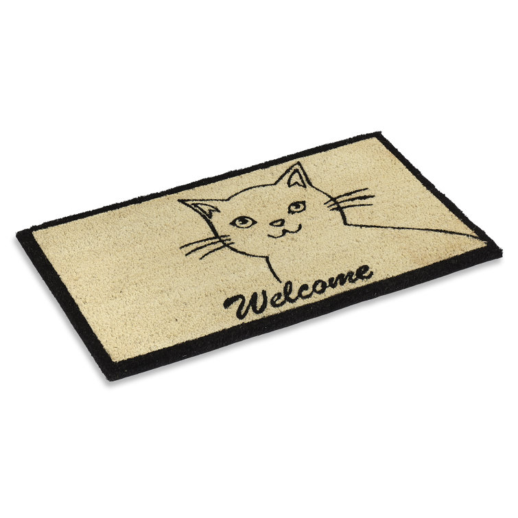 Tucker Murphy Pet™ Cute Cat 30 in. x 18 in. Outdoor Door Mat & Reviews